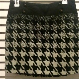 NWT THE LIMITED Houndstooth Wool Sailor Skirt